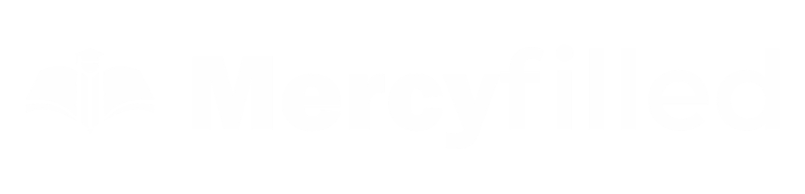 Mercyfilled logo in white